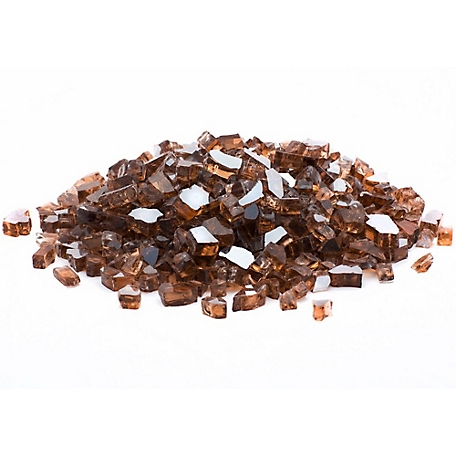 Margo Garden Products 1/2 in. 20 lb. Copper Reflective Fire Glass