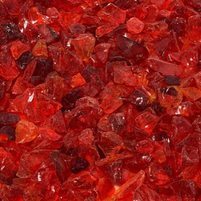 Image showing  1/2 in. 25 lb. Red Landscape Glass