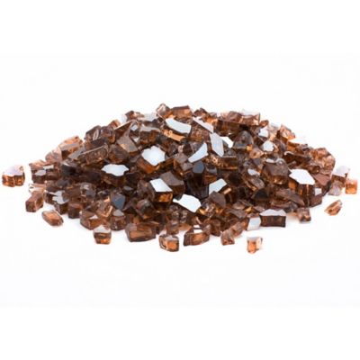 Margo Garden Products 1/4 in. 25 lb. Copper Reflective Fire Glass