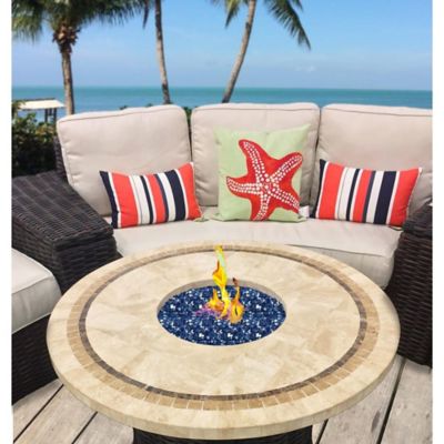 Image showing  1/4 in. 25 lb. Cobalt Blue Reflective Fire Glass