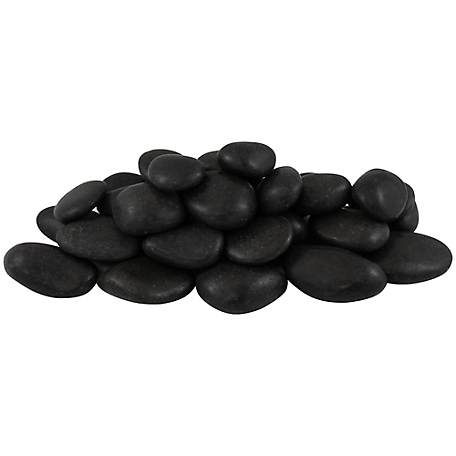 Rain Forest 20 lb. Small Black Polished Pebbles