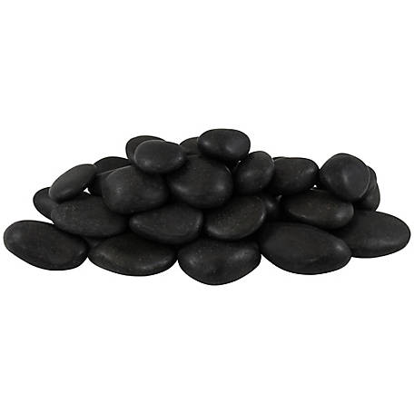 Rain Forest 1 in. to 2 in., 20 lb. Medium Black Super Polished Pebbles Rain Forest 1 in. to 2 in., 20 lb. Medium Black Super Polished Pebbles