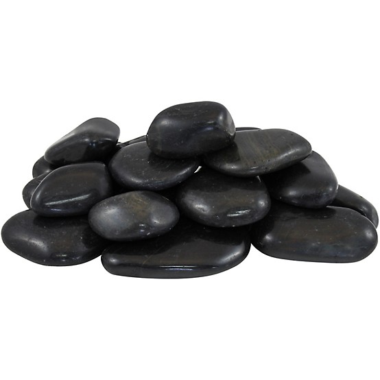 Rain Forest 1 in. to 2 in., 20 lb. Medium Black Super Polished Pebbles Rain Forest 1 in. to 2 in., 20 lb. Medium Black Super Polished Pebbles