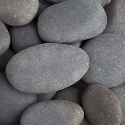 Image showing  2200 lb. 3-5 in. Gray Mexican Beach Pebbles