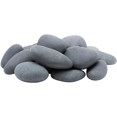 Rain Forest Large Mexican Beach Pebbles, 30 lb., 3-5 in.