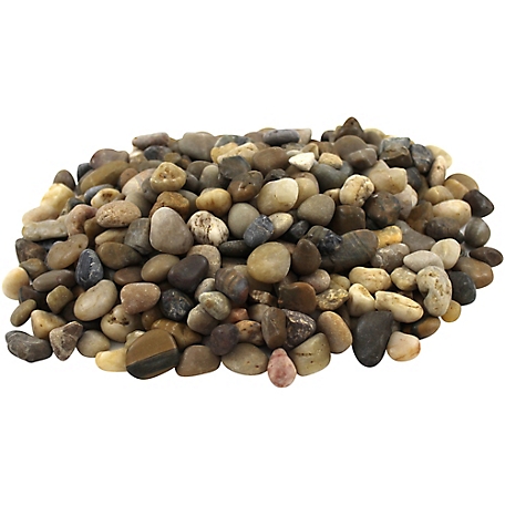 Rain Forest Mini Mixed Polished Pebbles, 20 lb., 1/2 in.