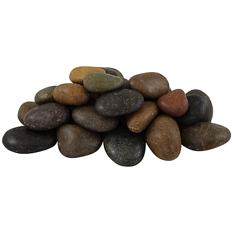 Rain Forest Medium Mixed Polished Pebbles, 20 lb., 1-2 in.