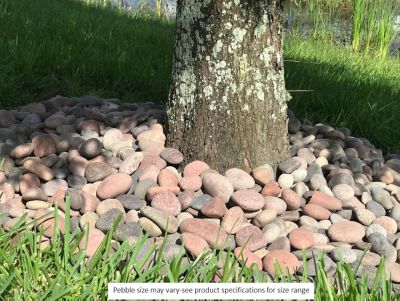 Image showing  2,200 lb. Small Rosa Mexican Beach Pebbles