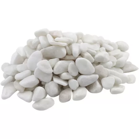 Rain Forest Mini River Pebbles 1/2 in Snow White 20 lb. Landscape Rocks