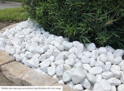 Image showing  20 lb. Small Snow White Pebbles