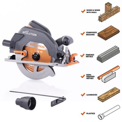 Evolution 15A Corded 7-1/4 in. Multi-Material Circular Saw