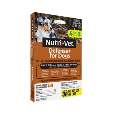 Image showing  Defense Plus Dog Flea and Tick Topical Treatment for Large Dogs, 4 ct.
