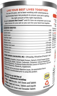 Image showing  Digestion Support Nutrient Enriched Food Topper for Dogs and Cats of All Life Stages, Pumpkin Flavor, 15 oz. Can