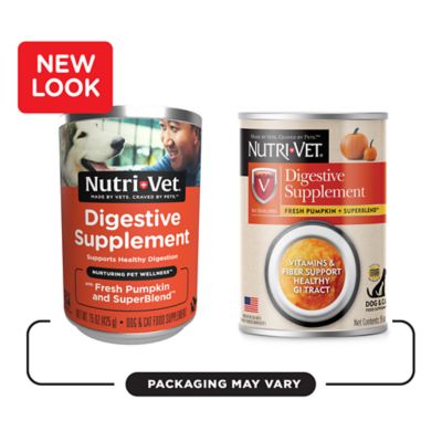 Image showing  Digestion Support Nutrient Enriched Food Topper for Dogs and Cats of All Life Stages, Pumpkin Flavor, 15 oz. Can