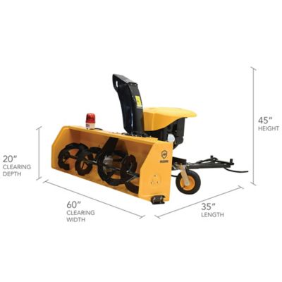Image showing 8 th Massimo 60 in. Universal 420cc UTV Snow Blower Attachment