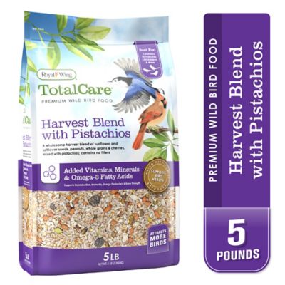 Royal Wing Total Care Harvest Blend with Pistachios Wild Bird Food, 5 lb.