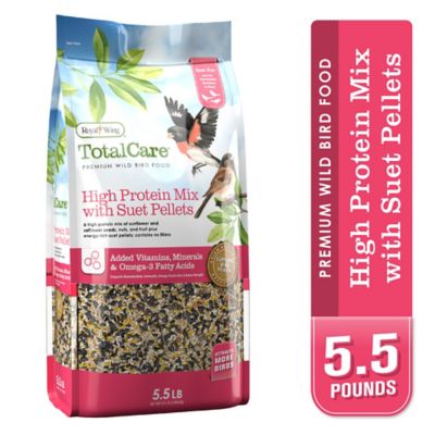 Royal Wing Total Care High-Protein Wild Bird Food Mix with Suet Pellets, 5.5 lb.