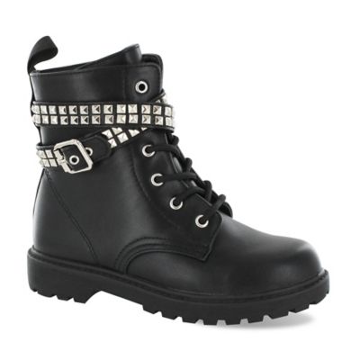 short black combat boots