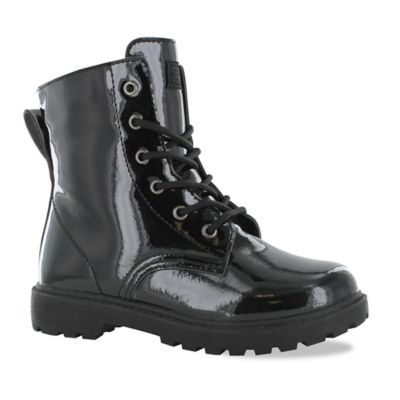 short black combat boots