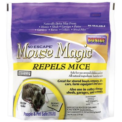 Bonide Mouse Magic Mouse Repellent Scent Packs, 12 Ready-to-Use Packs for Indoor & Outdoor Rodent Control