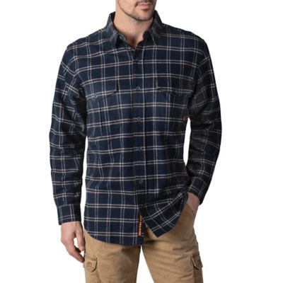 Walls Men's Wagu Heavyweight Brushed Flannel Work Shirt