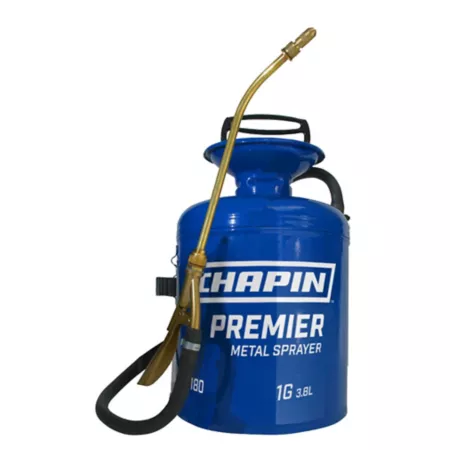 Chapin 1 gal Premier Pro Tri-Poxy Steel Tank Sprayer for Lawn Home and Garden Handheld Sprayers