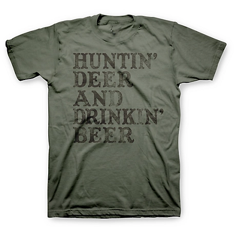 Farm Fed Clothing Men's Short-Sleeve Huntin Deer T-Shirt