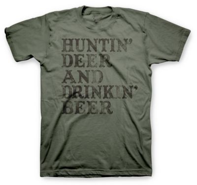 Farm Fed Clothing Men's Short-Sleeve Huntin Deer T-Shirt