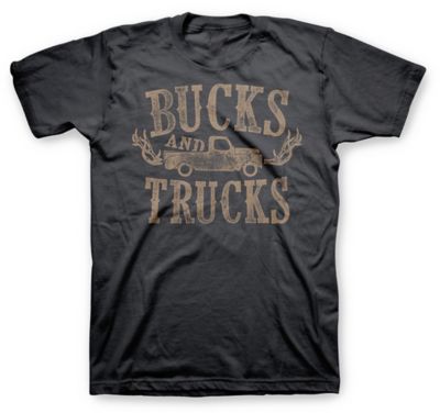 Farm Fed Clothing Men's Short-Sleeve Bucks Trucks T-Shirt
