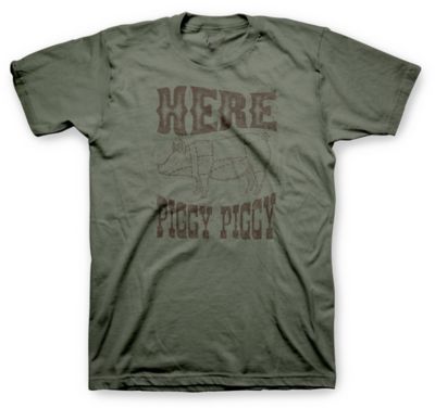 Goodie Two Sleeves Men's Short-Sleeve Here Piggy T-Shirt
