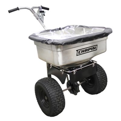 Chapin 82500B: 100-pound Stainless Steel Professional Broadcast Salt Spreader