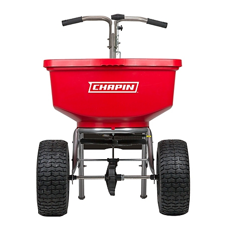 Chapin 8400C: 100-pound Professional Broadcast Turf Spreader with Stainless Steel Frame