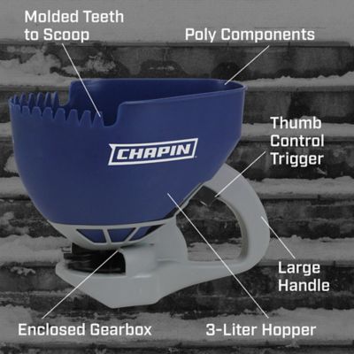 Image showing  3L Capacity 2 ft. Ice Melt and Salt Hand Crank Spreader