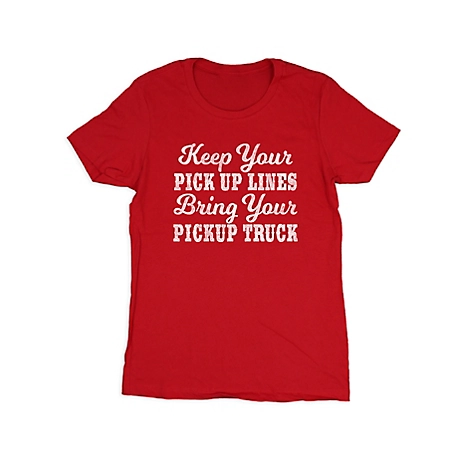 Farm Fed Clothing Women's Short-Sleeve Pick Up Lines T-Shirt