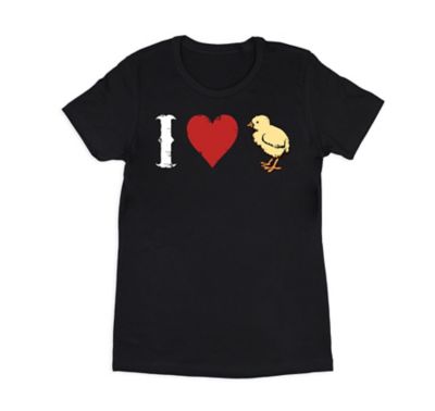 Farm Fed Clothing Women's Short-Sleeve I Heart Chick T-Shirt