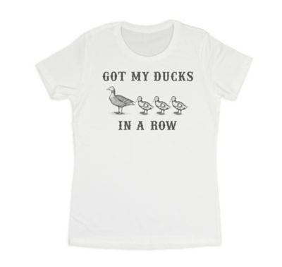 Farm Fed Clothing Women's Short Sleeve Ducks In Row T-Shirt, TSC0878 at ...
