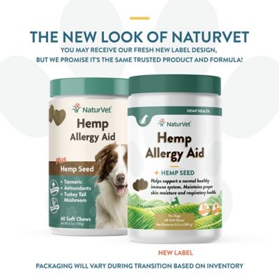 Image showing  Hemp Allergy Aid Plus Hemp Seed Supplement for Dogs, 60 ct.