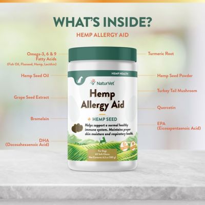 Image showing  Hemp Allergy Aid Plus Hemp Seed Supplement for Dogs, 60 ct.
