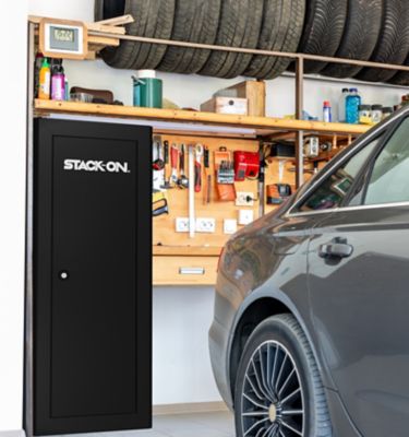 Image showing  18 Long Gun 13 cu. ft. Key Lock Gun Cabinet, Black