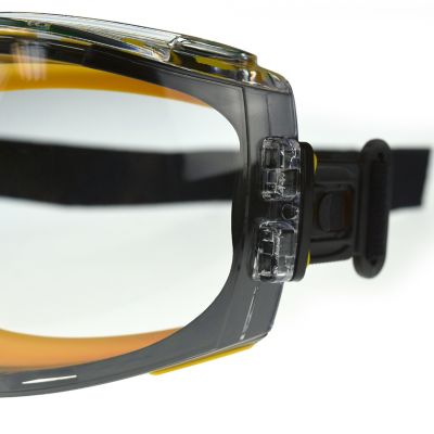 Image showing  Concealer Safety Goggles, Black Frame, Anti-Fog Clear Lens