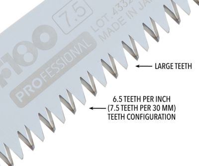 Image showing  7 in. F180 Large Teeth Folding Saw