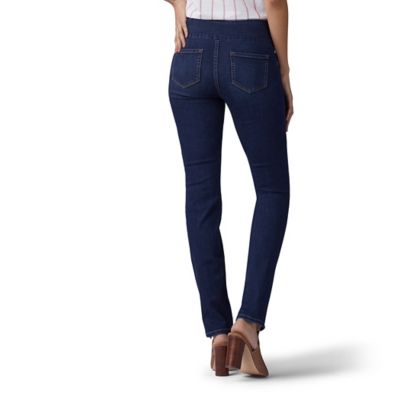 Image showing 1 th Lee Slim Fit Mid-Rise Sculpting Pull-On Jeans