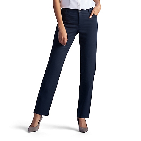 Lee Women's Relaxed Fit Mid-Rise Straight Leg Pants, 4631201