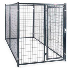 Image showing 7 th Tarter 5 ft. Blue Champion Dog Kennel Front Panel