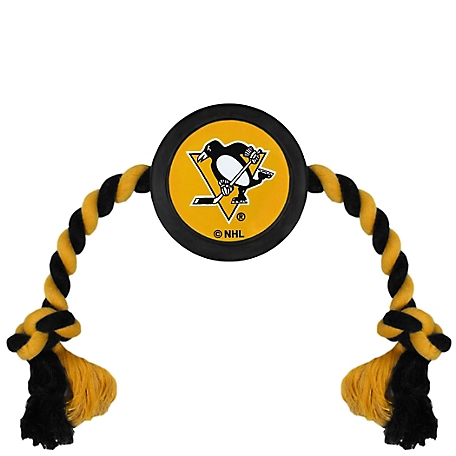 Pets First Pittsburgh Penguins Hockey Puck Dog Toy