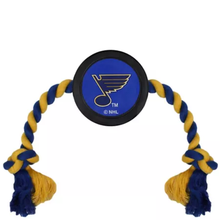 Pets First St Louis Blues Hockey Puck Dog Toy Dog Rope & Tug Toys