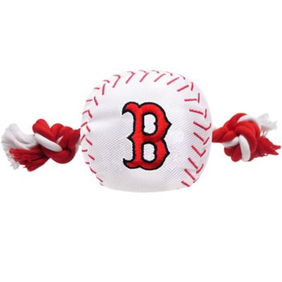 Image showing  Boston Red Sox Nylon Baseball Rope Dog Toy