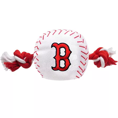 Pets First Boston Red Sox Nylon Baseball Rope Dog Toy Dog Rope & Tug Toys