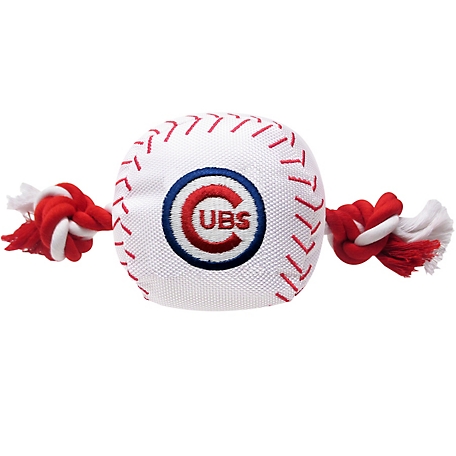 Pets First Chicago Cubs Nylon Baseball Rope Dog Toy