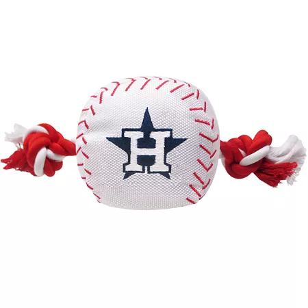 Pets First Houston Astros Nylon Baseball Rope Dog Toy Dog Rope & Tug Toys